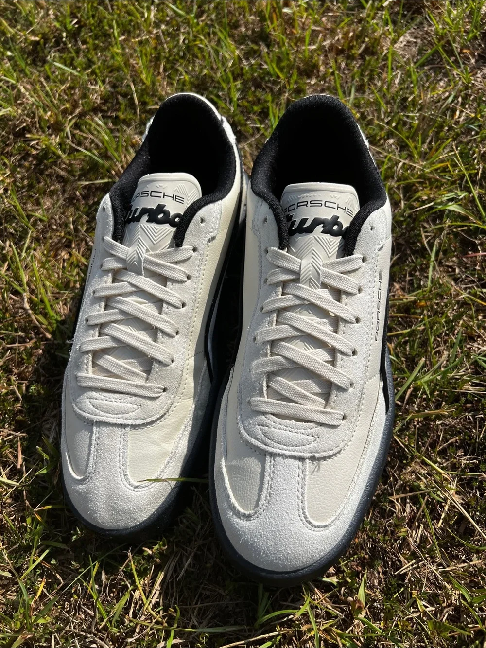 CLEAN Puma x Porsche size 9.5 Womens Legacy Club Suede Cream shoes